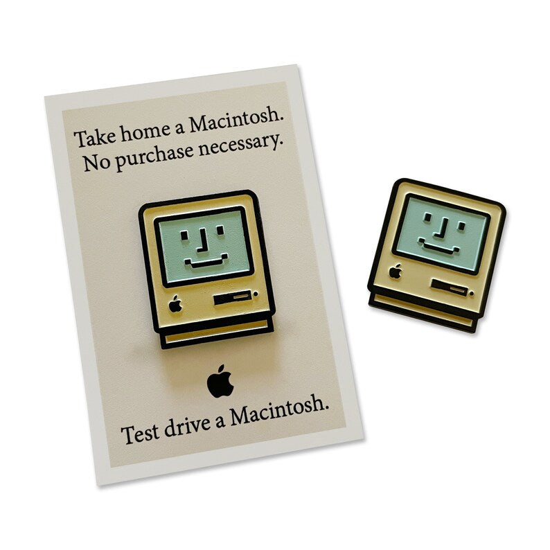 Retro Macintosh  ENAMEL PIN by mattcandraw