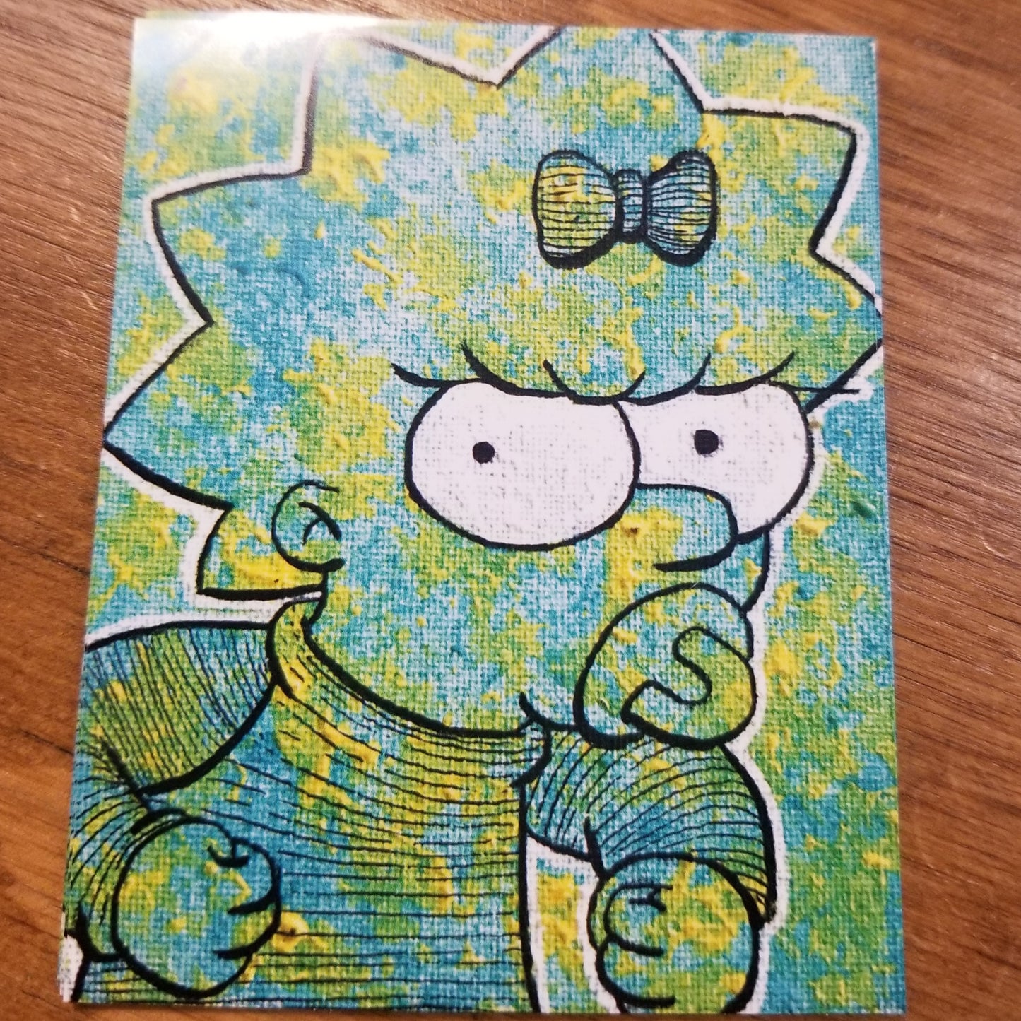 Maggie blue green STICKER