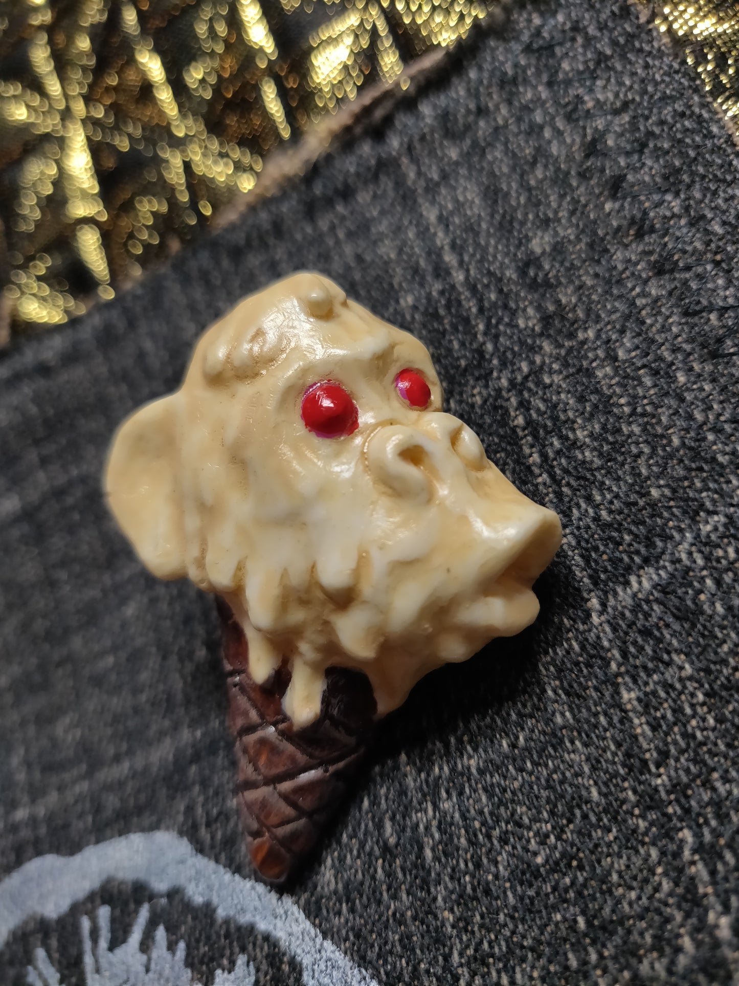 Monkey Ice Cream Cone Hand-sculpted PINS