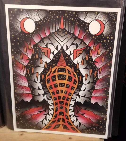 Hell Mouth Framed PRINT (Evan Void)