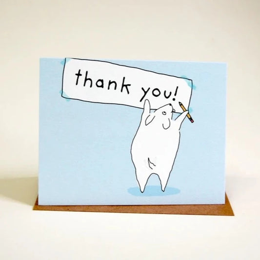 Thank you note dog CARD
