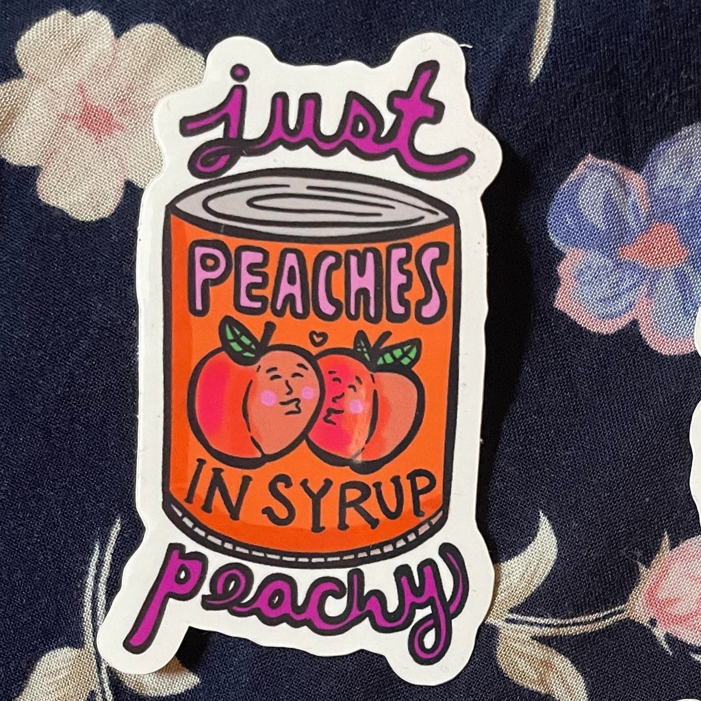 Just Peachy STICKER by Caroline