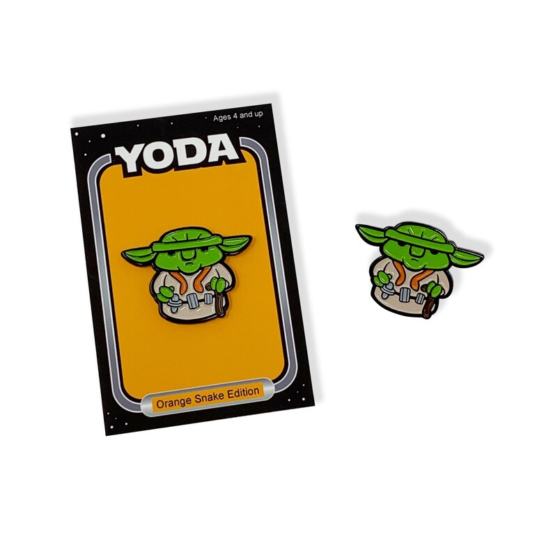 Y O D A ENAMEL PIN by mattcandraw